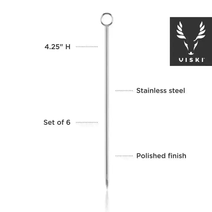 Professional Stainless Steel Cocktail Pick Set