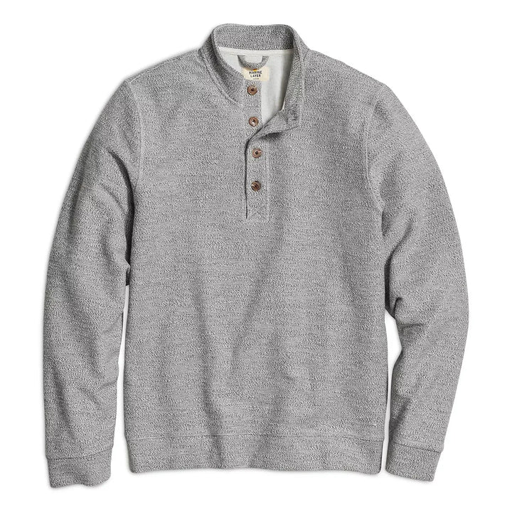 Clayton Textured Pullover | Grey