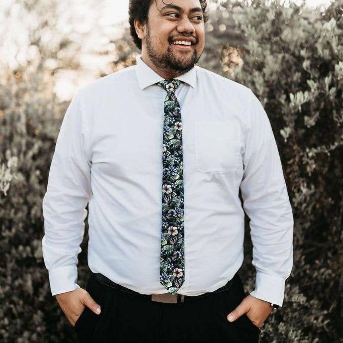 Breeze Floral Tropical Tie | Green