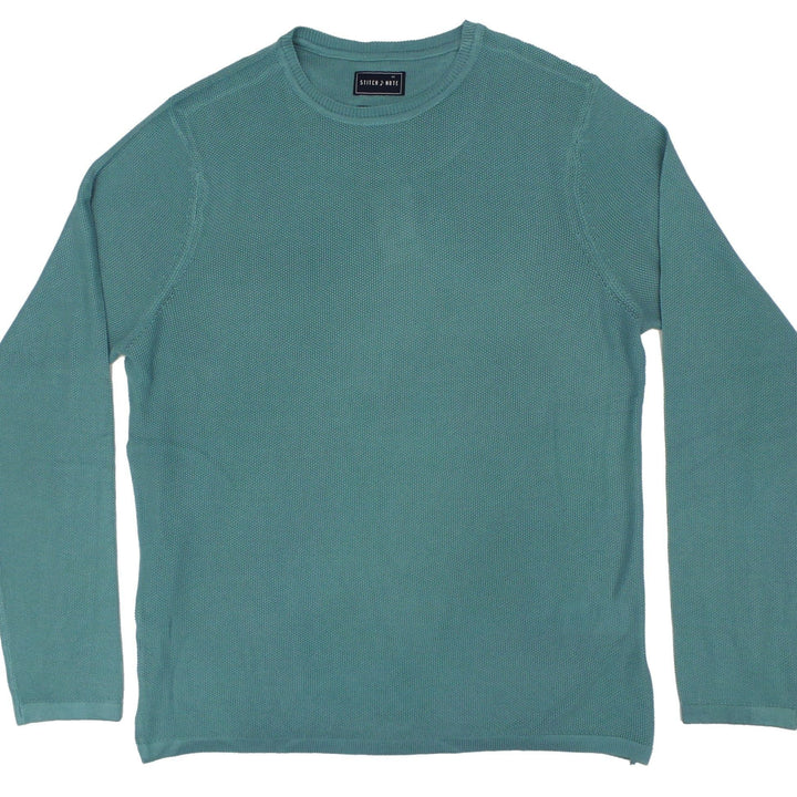 Bamboo Knit Crew Neck Sweater | Slate