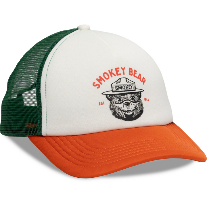 Smokey Varsity Foam Trucker Hat | Cream