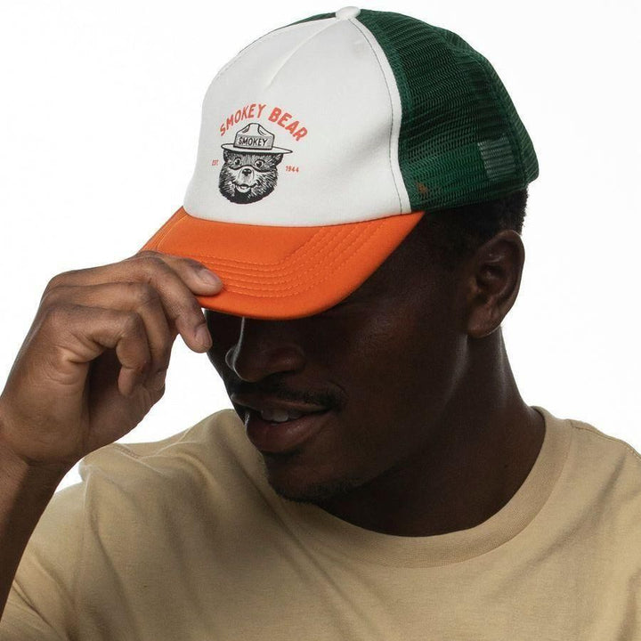 Smokey Varsity Foam Trucker Hat | Cream