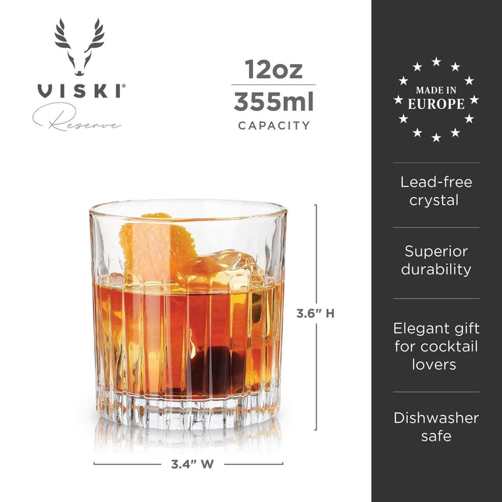 European Reserve Crystal Rocks Glass Set