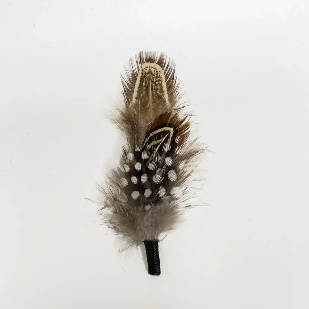 Feather Hat Accent | Brown