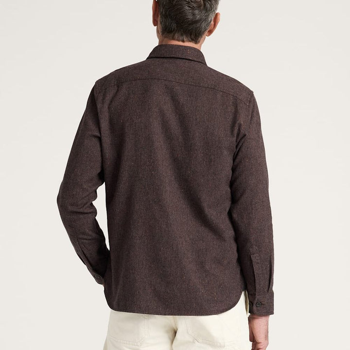 Burnside Flannel Shirt | Brown Heather