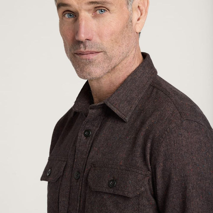 Burnside Flannel Shirt | Brown Heather