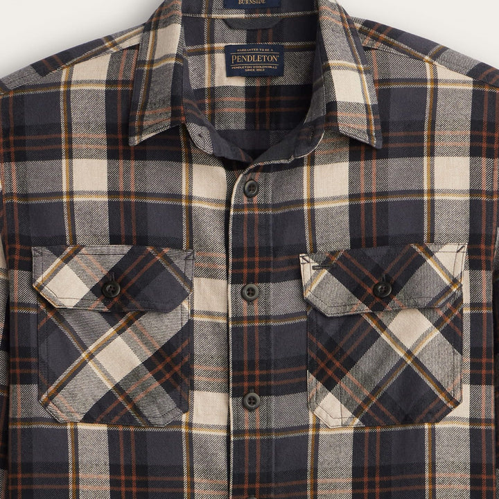 Burnside Flannel Shirt | Charcoal Plaid