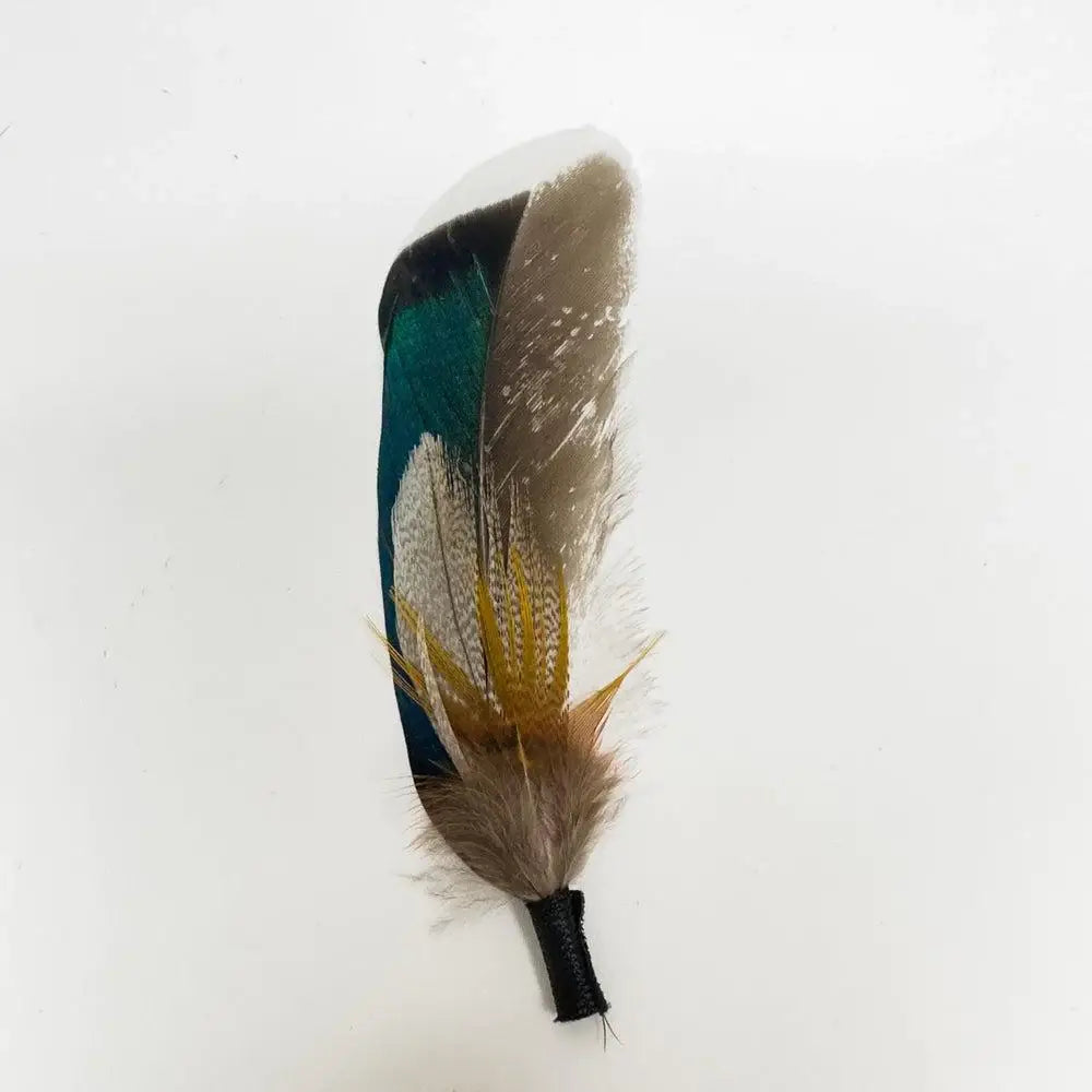 Feather Hat Accent | Blue