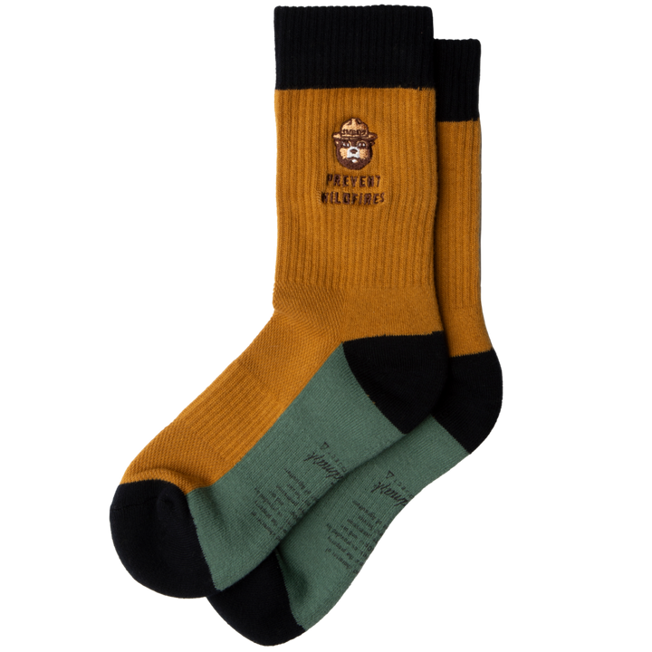 Smokey's Message Sock | Sandstone