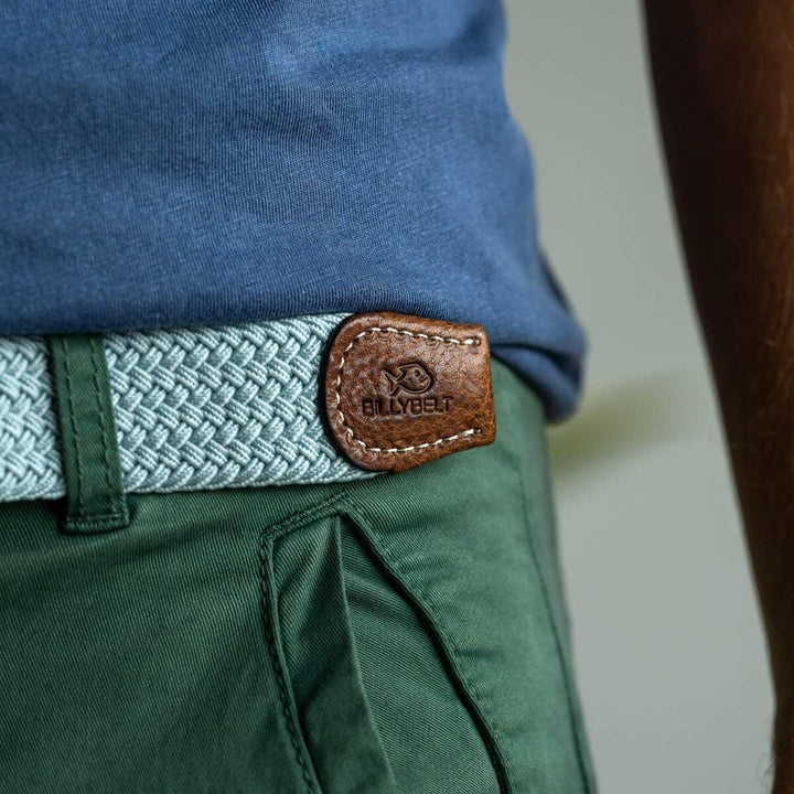 Arctic Blue Elastic Woven Belt