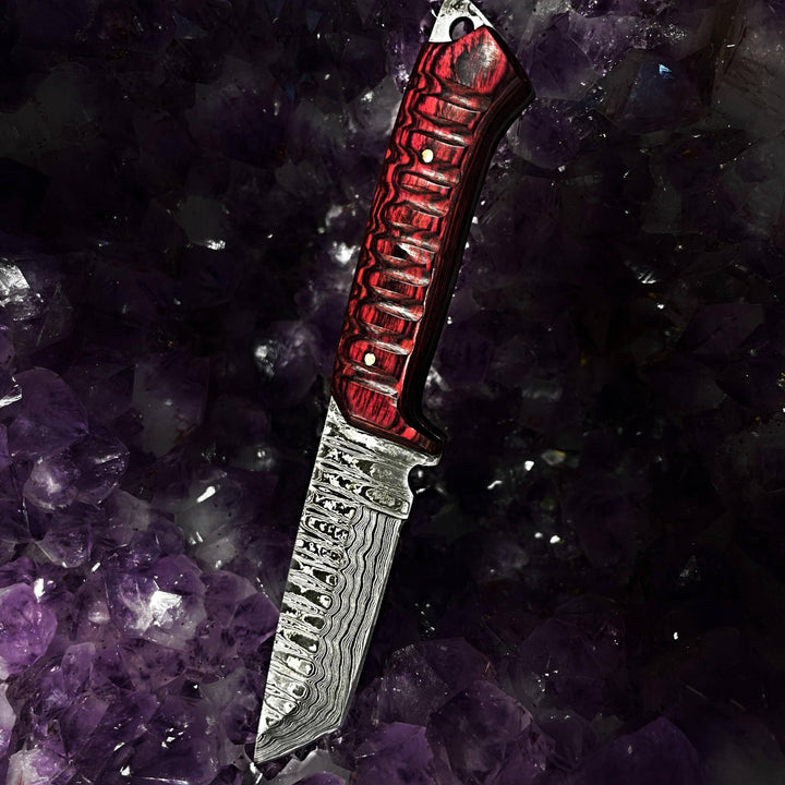 Damascus Diver Tanto Knife