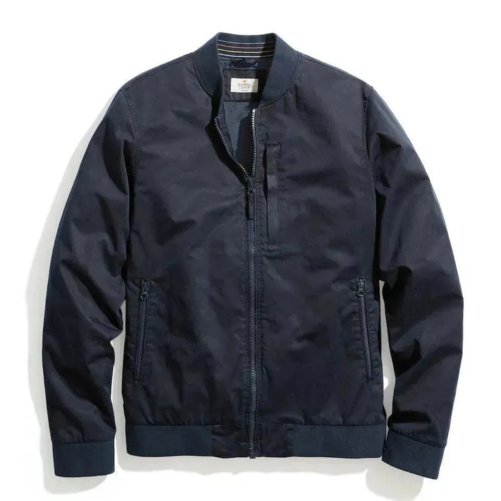 Rossland Dry Wax Bomber | Blue Black