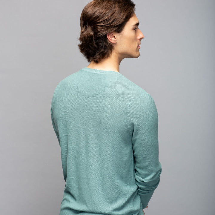 Bamboo Knit Crew Neck Sweater | Slate