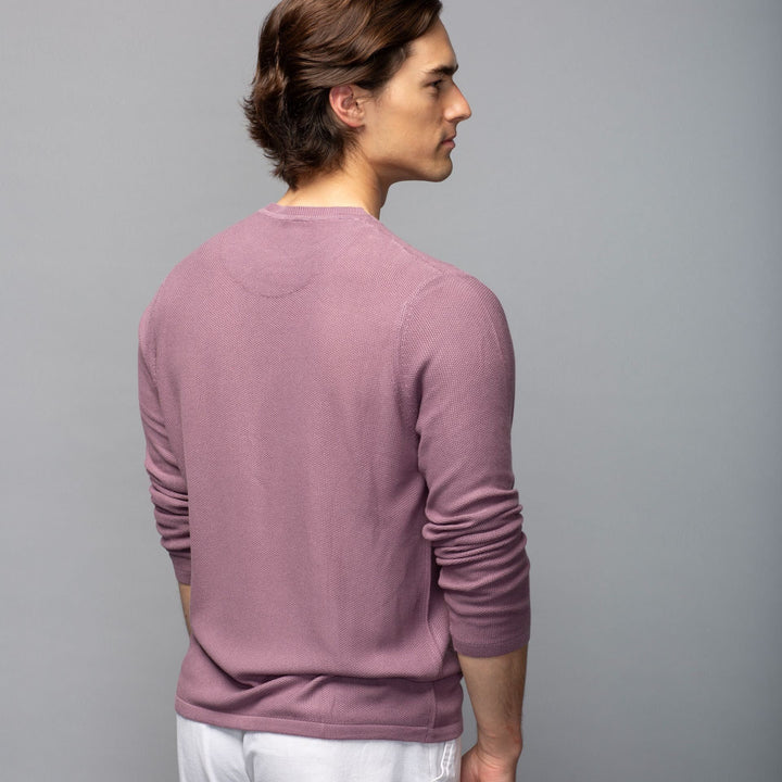 Bamboo Knit Crew Neck Sweater | Violet