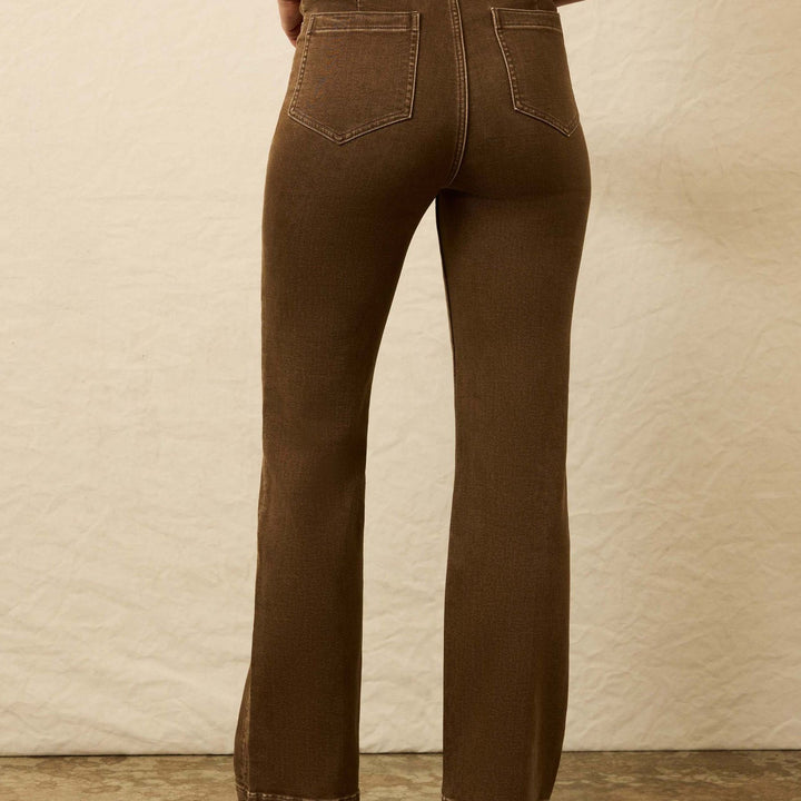 Stretch Terry Patch Pocket Pant | Walnut