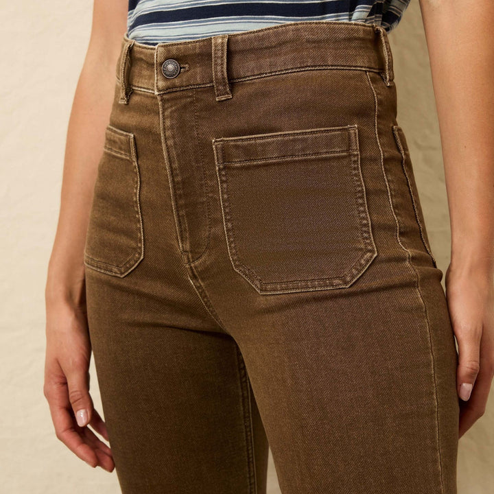 Stretch Terry Patch Pocket Pant | Walnut