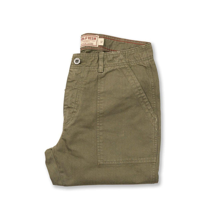 Herringbone Brigade Pant | Army