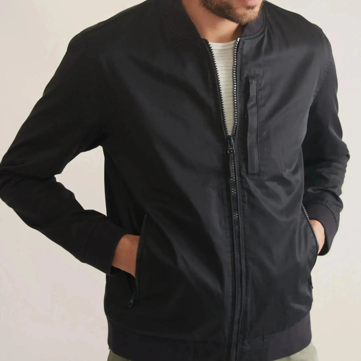 Rossland Dry Wax Bomber | Blue Black