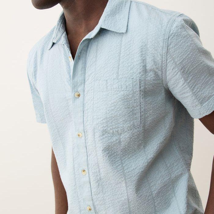Seersucker Classic Shirt | Sterling Blue