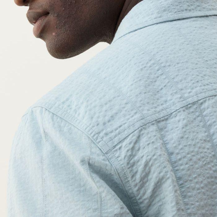 Seersucker Classic Shirt | Sterling Blue