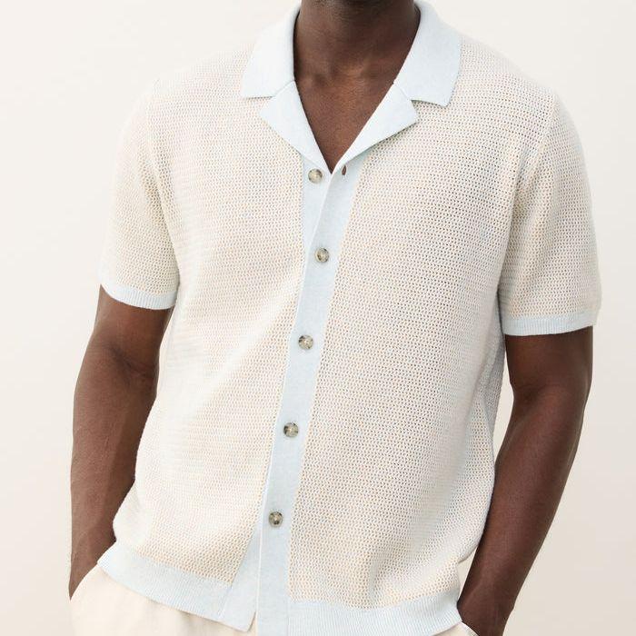 Asher Sweater Resort Shirt | Light Aqua