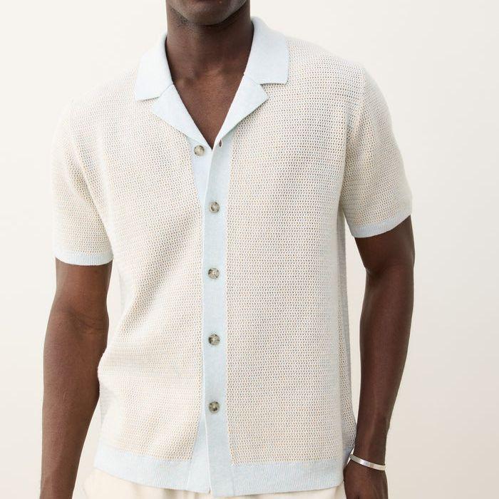 Asher Sweater Resort Shirt | Light Aqua