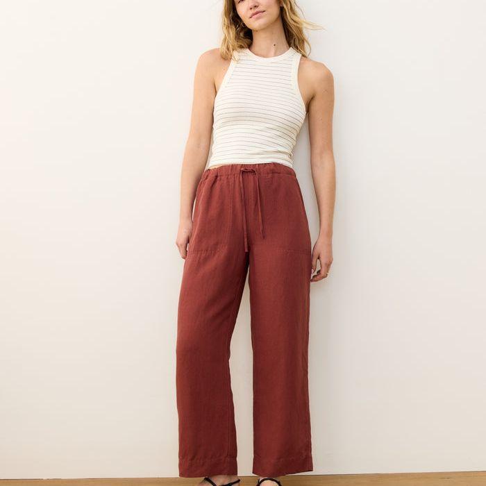 Lexi Rib Sun-In Crop Tank | Black & White Stripe