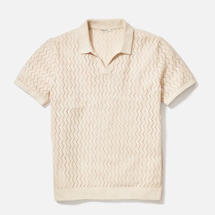 Cyrus Sweater Polo | Natural
