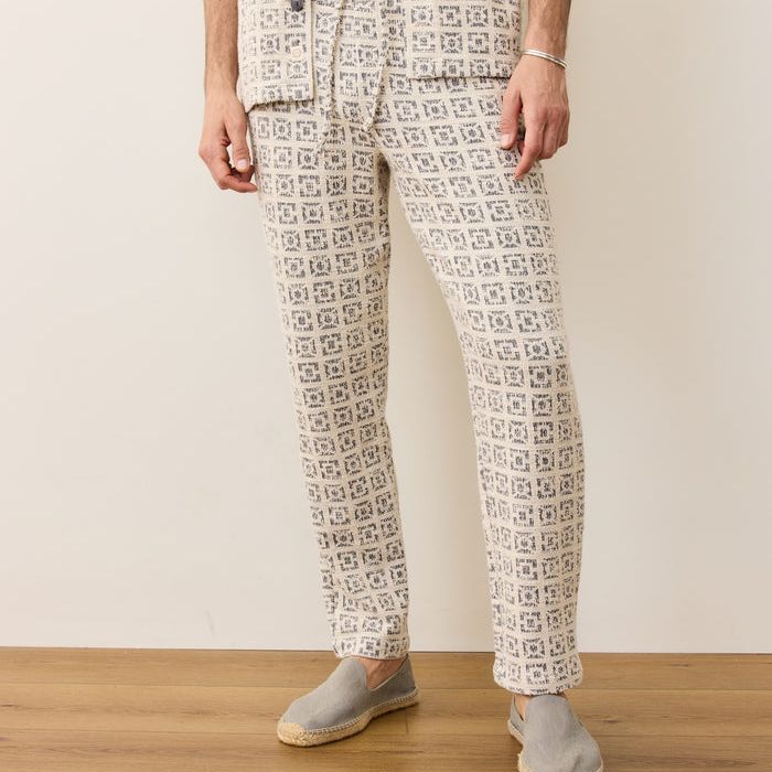 Cam Jacquard Pant | Natural Geo