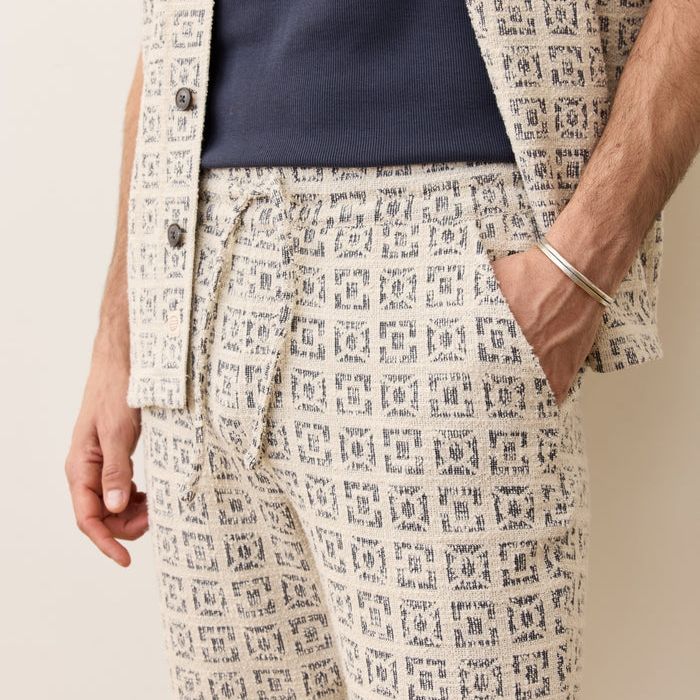 Cam Jacquard Pant | Natural Geo