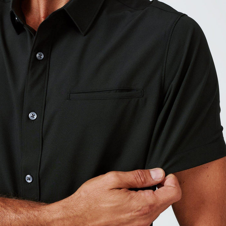 Grant Short Sleeve Shirt | Black