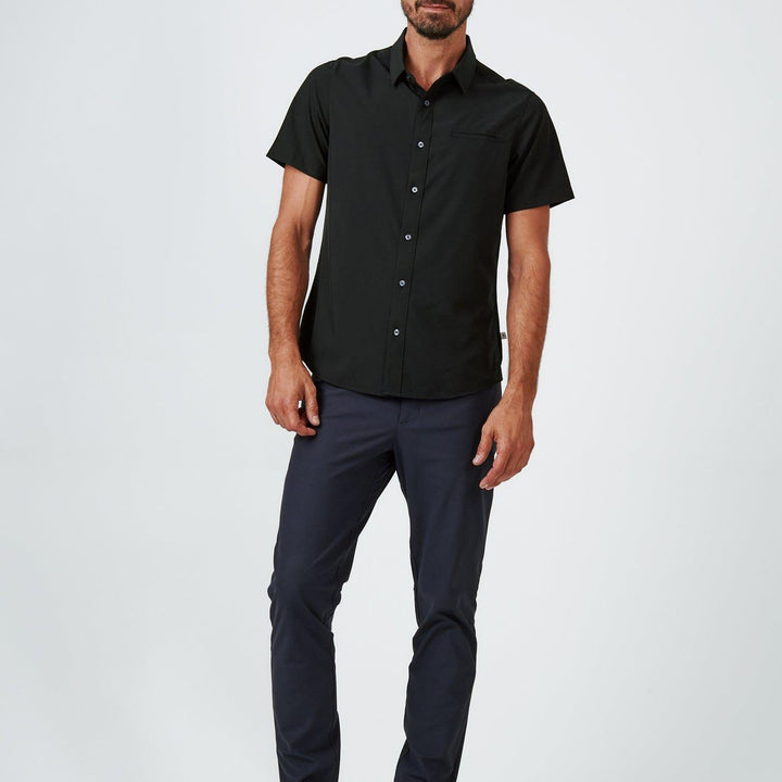 Grant Short Sleeve Shirt | Black