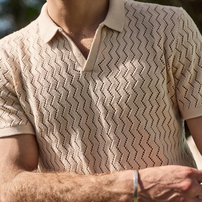 Cyrus Sweater Polo | Natural