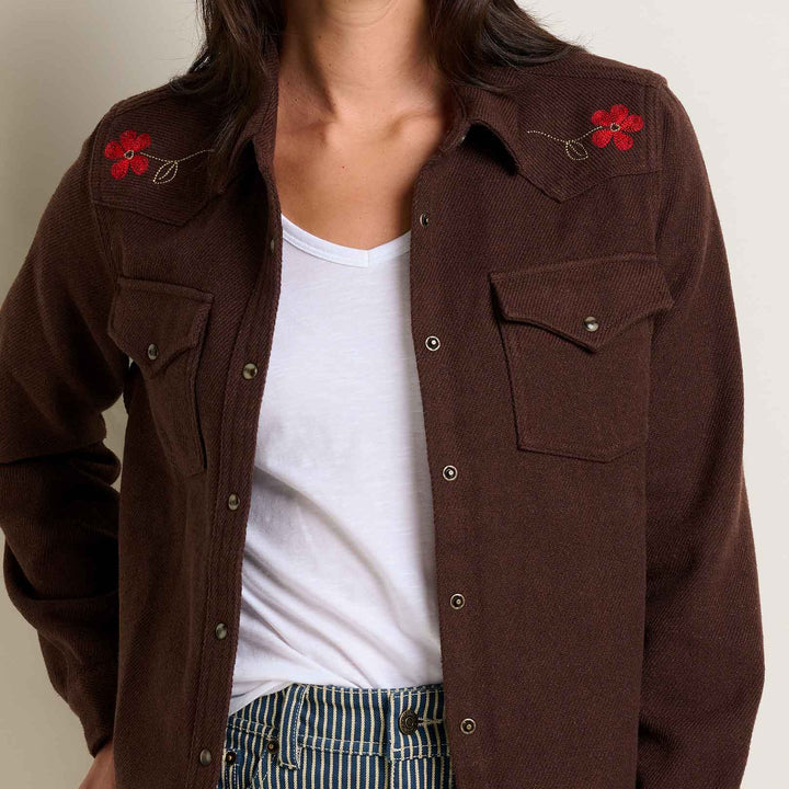 Conifer Western Long Sleeve Shirt | Chestnut