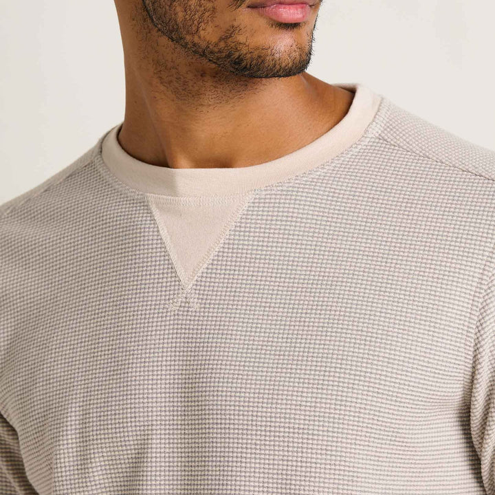 Framer II Long Sleeve Crew | Heather Grey Stripe