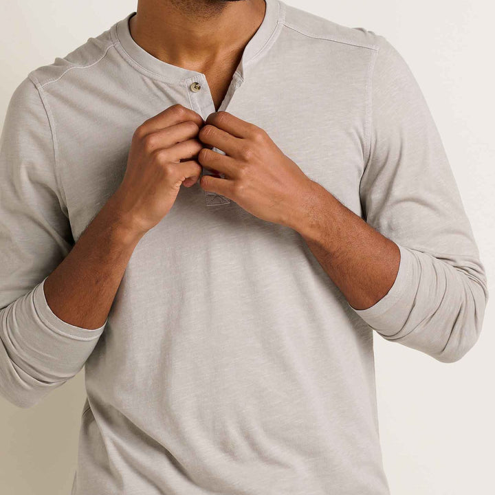 Primo Long Sleeve Henley | Basalt