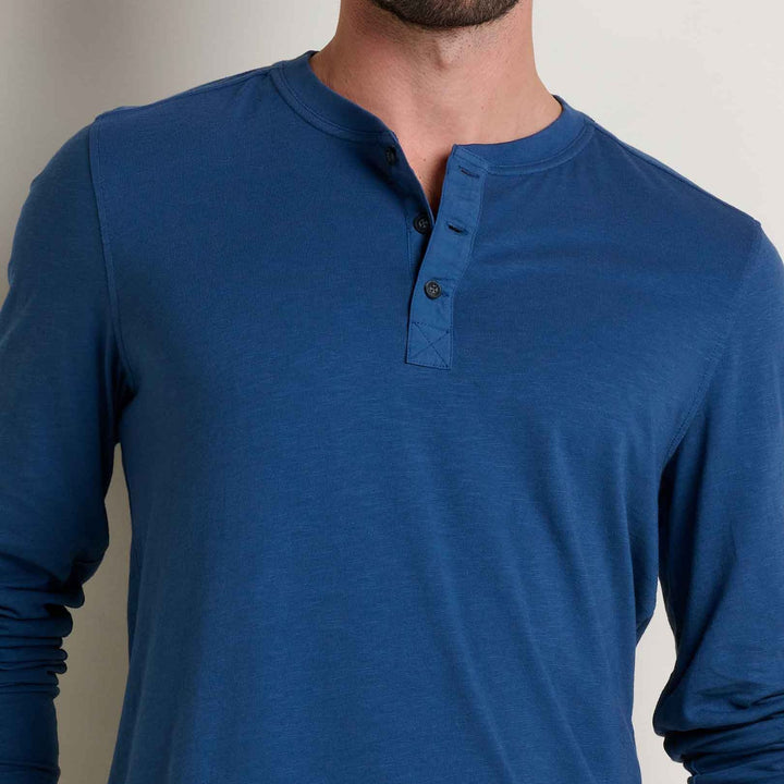 Primo Long Sleeve Henley | Deep Sea