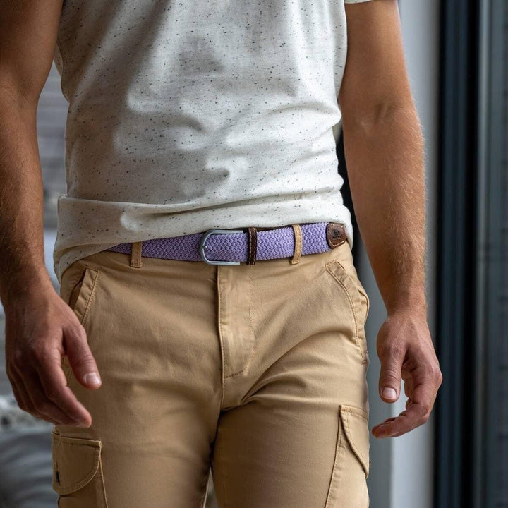 Lavender Elastic Woven Belt