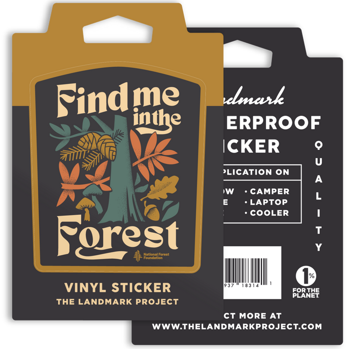 Find Me in the Forest Sticker