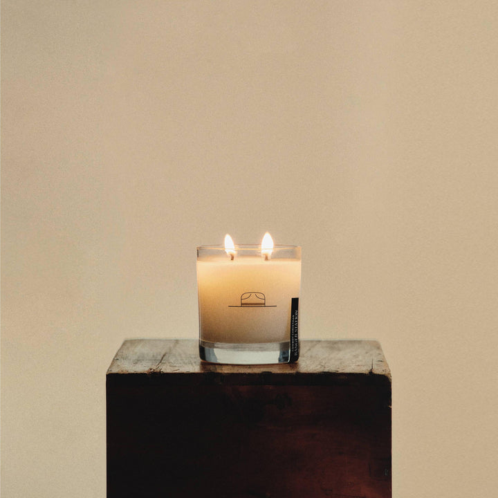 Cowboy Christmas Candle