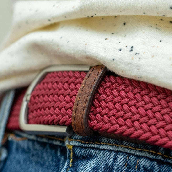 Garnet Elastic Woven Belt