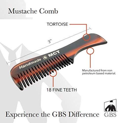 Moustache Fine Toothed Comb