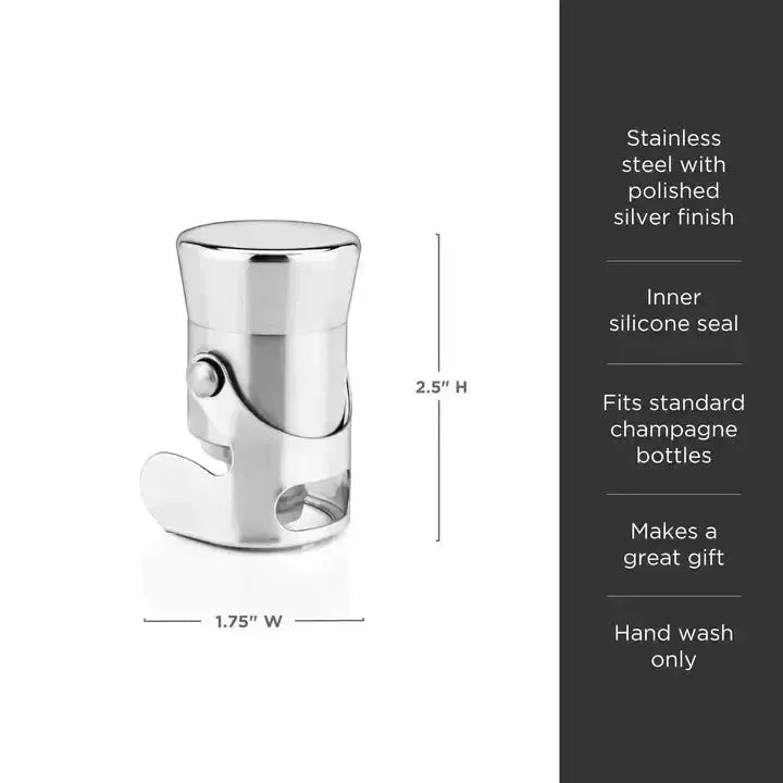 Harrison Stainless Steel Heavyweight Champagne Stopper