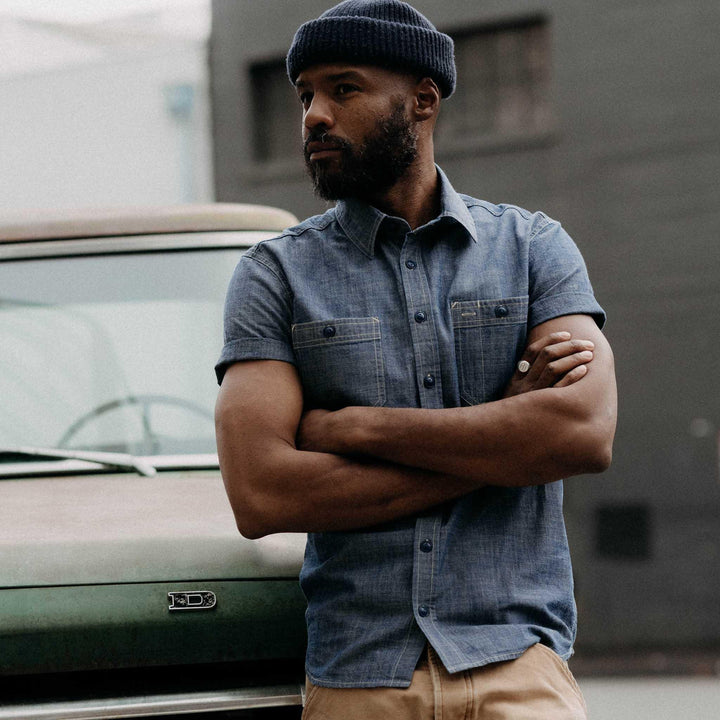 The Short Sleeve Utility Shirt | Indigo