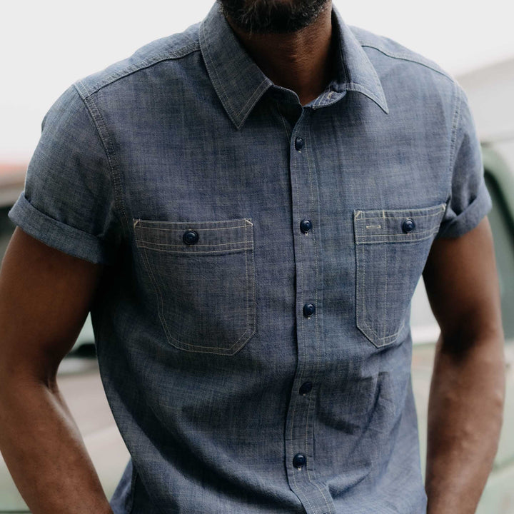 The Short Sleeve Utility Shirt | Indigo