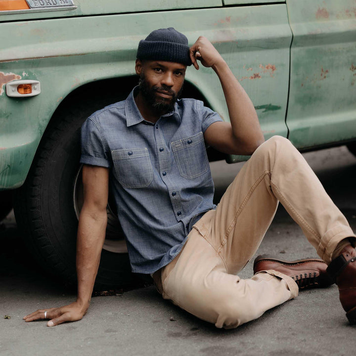 The Short Sleeve Utility Shirt | Indigo