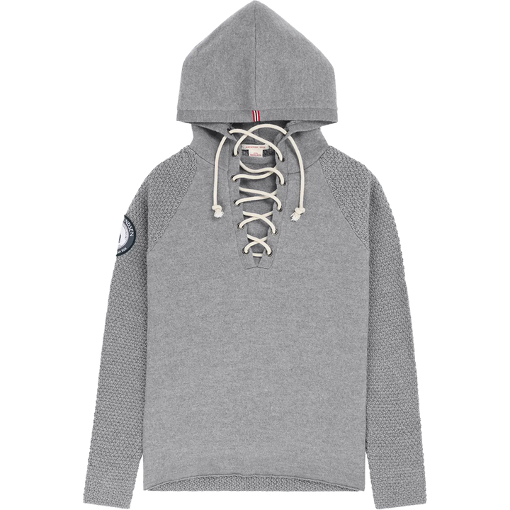 Boiled Hoodie Laced Womens | Light Grey