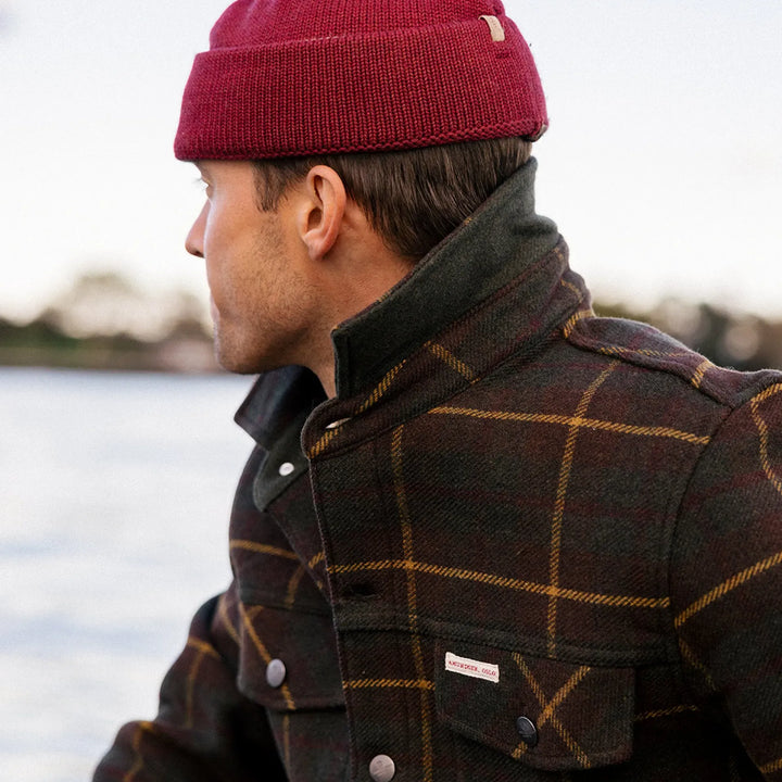 Wool Jacket Unisex | Hunter Brown Checks