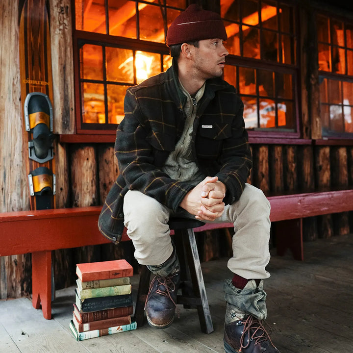 Wool Jacket Unisex | Hunter Brown Checks