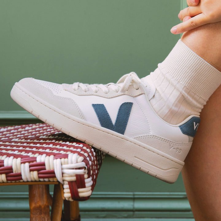 V-90 Leather Shoe | White California